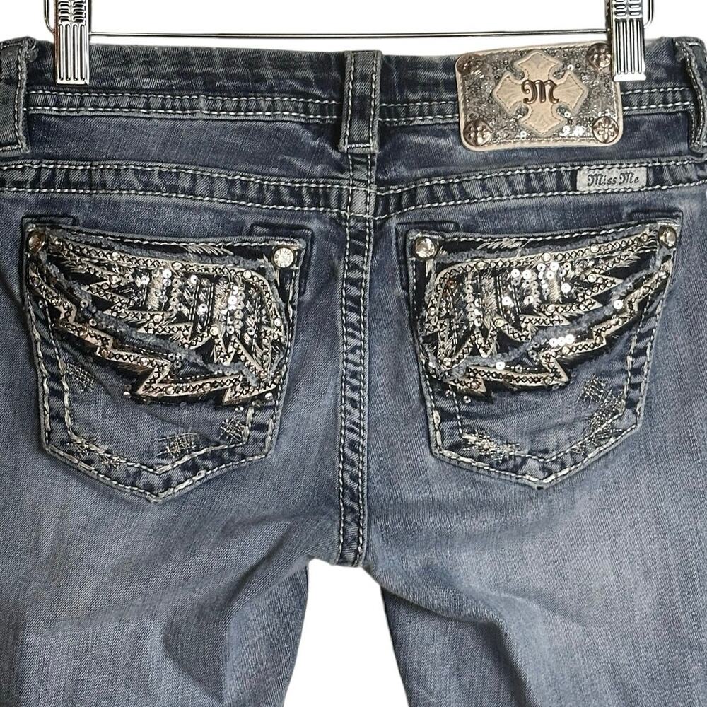 Miss Me Jeans Women’s Size 28 Bootcut Embellished Wings